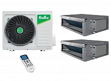 Мульти сплит система Ballu канального типа на 2 комнаты (25+25 кв.м) BDI-FM FREE MATCH