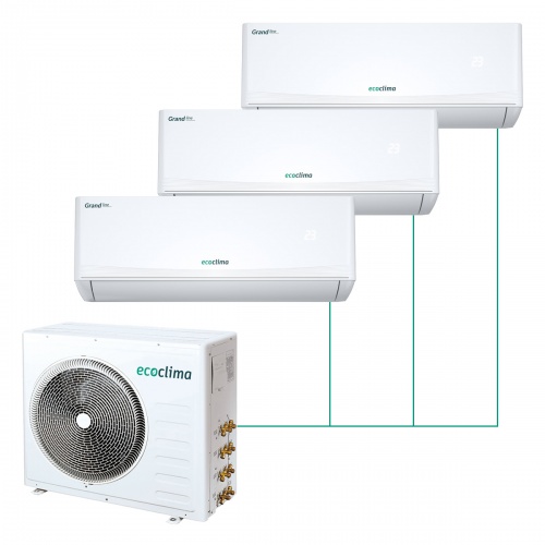 Мульти сплит-система Ecoclima на 3 комнаты (25+30+50 кв.м.)