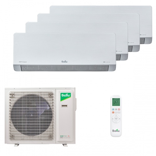 Мульти сплит система Ballu на 4 комнаты (25+25+25+25 кв.м) серия Defender