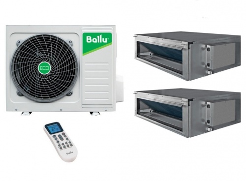 Мульти сплит система Ballu канального типа на 2 комнаты (20+25 кв.м) BDI-FM FREE MATCH