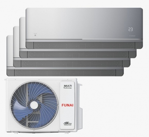 Мульти сплит-система Funai на 4 комнаты (20+20+20+20 кв.м.) серия KAGAMI